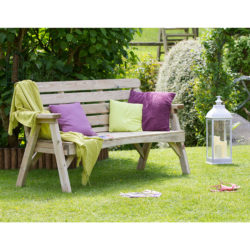 Zest4Leisure Wooden Abbey 3-Seater Bench